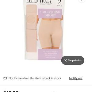 Ellen Tracy Essentials Smoothing Shorts - Light Beige